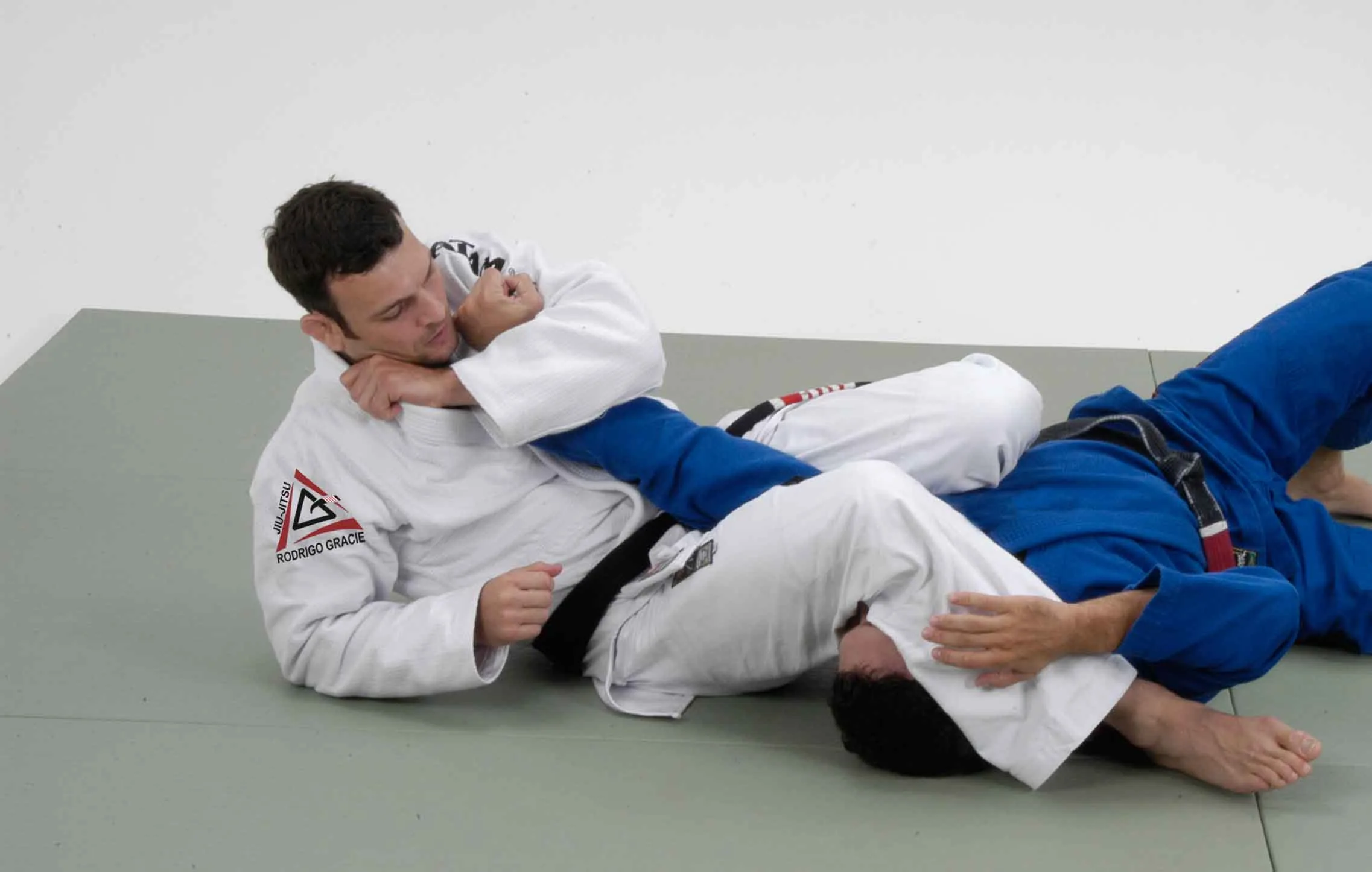 Adult BJJ sparring session in Torrance, CA at Rodrigo Gracie Brazilian Jiu Jitsu