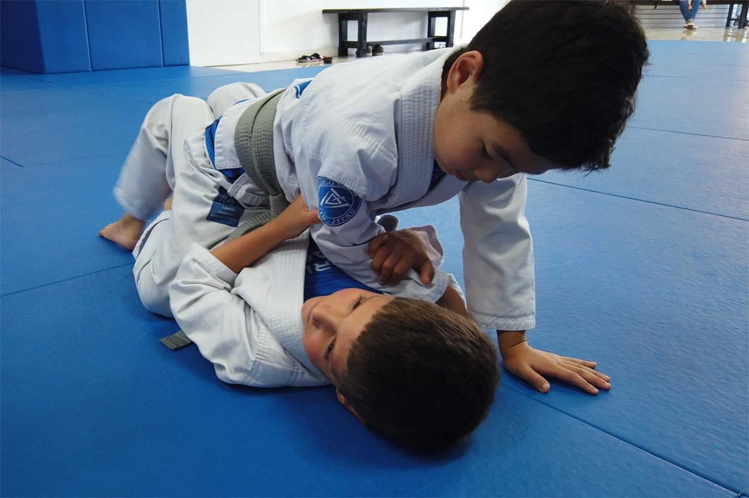 Kids Brazilian Jiu-Jitsu class at Rodrigo Gracie Academy in Torrance